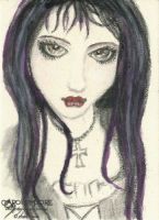 Gothic Baby Doll ACEO